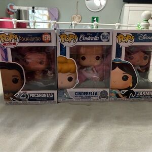 Funko Pop Disney Princess Trio - Pocahontas, Cinderella, Jasmine